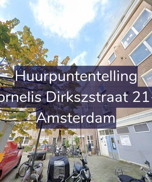 Foto gevel Huurpuntentelling voor Cornelis Dirkszstraat 21-3, Amsterdam