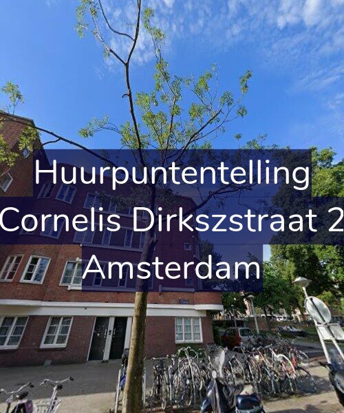 Foto gevel Huurpuntentelling voor Cornelis Dirkszstraat 2, Amsterdam