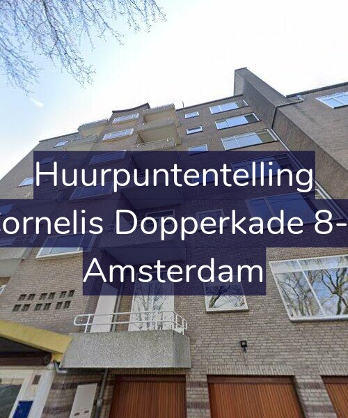 Foto gevel Huurpuntentelling voor Cornelis Dopperkade 8-3, Amsterdam
