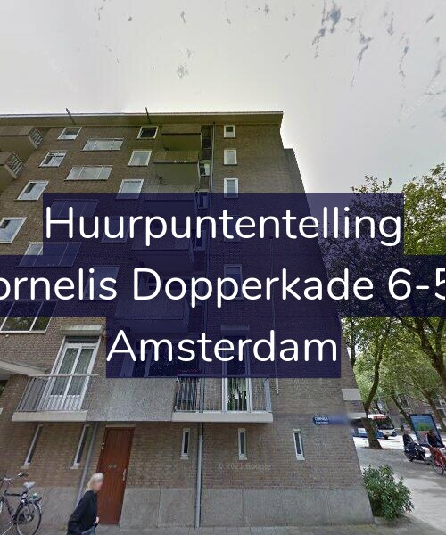 Foto gevel Huurpuntentelling voor Cornelis Dopperkade 6-5V, Amsterdam
