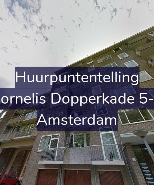 Foto gevel Huurpuntentelling voor Cornelis Dopperkade 5-3, Amsterdam
