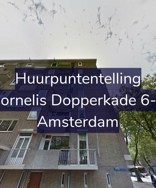 Foto gevel Huurpuntentelling voor Cornelis Dopperkade 6-2, Amsterdam
