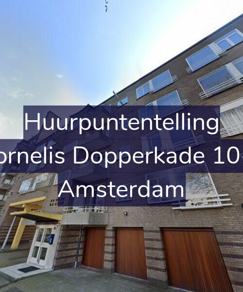 Foto gevel Huurpuntentelling voor Cornelis Dopperkade 10-1, Amsterdam