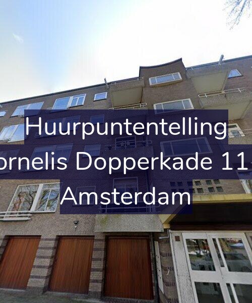Foto gevel Huurpuntentelling voor Cornelis Dopperkade 11-4, Amsterdam