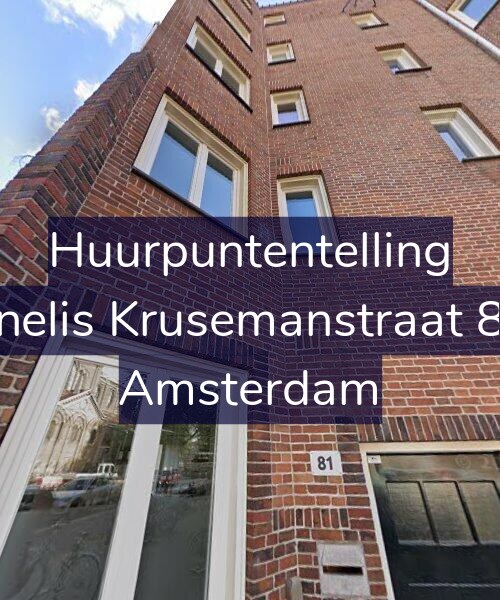 Foto gevel Huurpuntentelling voor Cornelis Krusemanstraat 81-3, Amsterdam