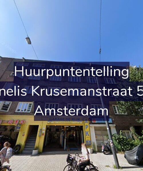 Foto gevel Huurpuntentelling voor Cornelis Krusemanstraat 58-2, Amsterdam