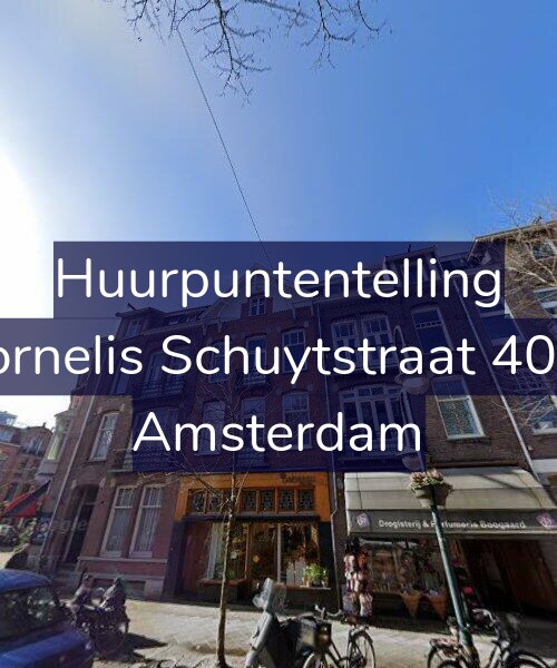 Foto gevel Huurpuntentelling voor Cornelis Schuytstraat 40-2, Amsterdam