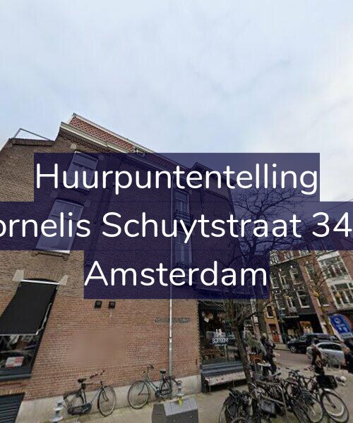 Foto gevel Huurpuntentelling voor Cornelis Schuytstraat 34-1, Amsterdam