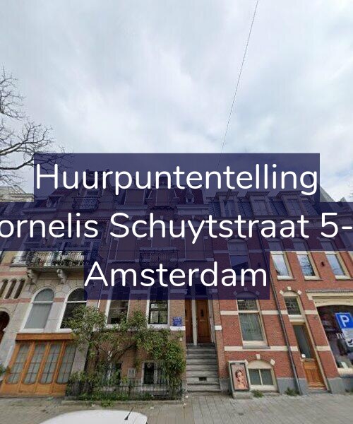 Foto gevel Huurpuntentelling voor Cornelis Schuytstraat 5-H, Amsterdam