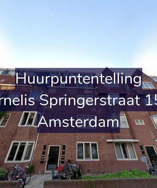 Foto gevel Huurpuntentelling voor Cornelis Springerstraat 15-1, Amsterdam