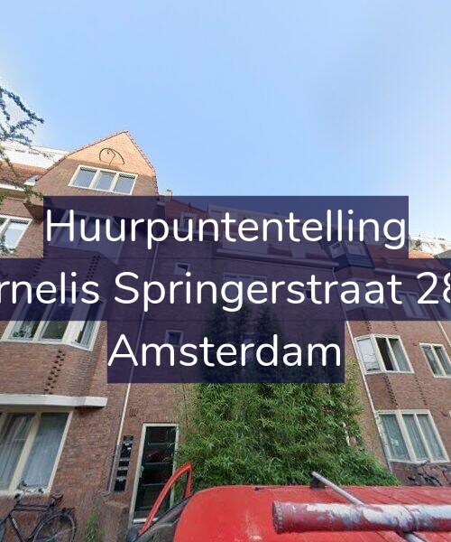 Foto gevel Huurpuntentelling voor Cornelis Springerstraat 28-2, Amsterdam