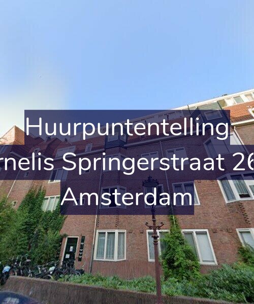 Foto gevel Huurpuntentelling voor Cornelis Springerstraat 26-H, Amsterdam