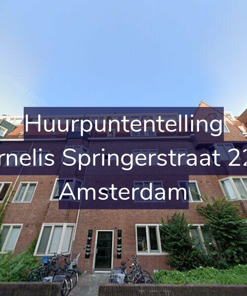 Foto gevel Huurpuntentelling voor Cornelis Springerstraat 22-2, Amsterdam