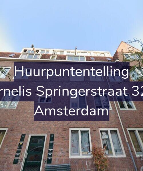 Foto gevel Huurpuntentelling voor Cornelis Springerstraat 32-2, Amsterdam
