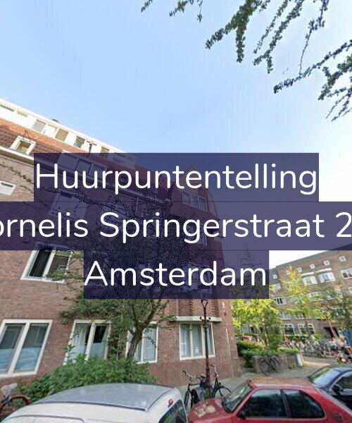 Foto gevel Huurpuntentelling voor Cornelis Springerstraat 2-2, Amsterdam