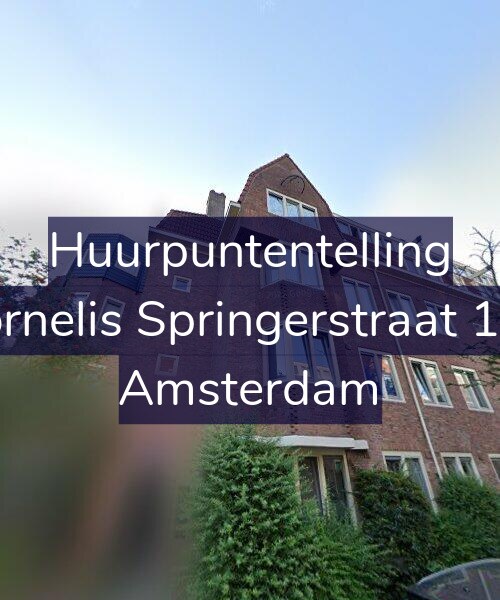 Foto gevel Huurpuntentelling voor Cornelis Springerstraat 1-H, Amsterdam