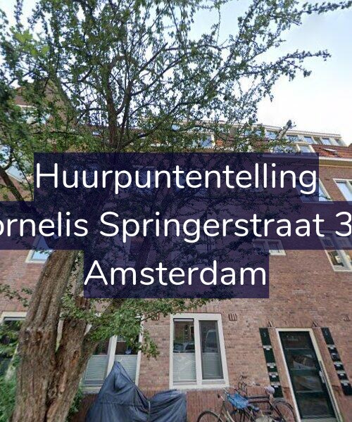 Foto gevel Huurpuntentelling voor Cornelis Springerstraat 3-4, Amsterdam