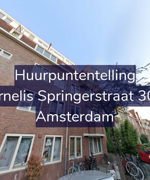 Foto gevel Huurpuntentelling voor Cornelis Springerstraat 30-4, Amsterdam