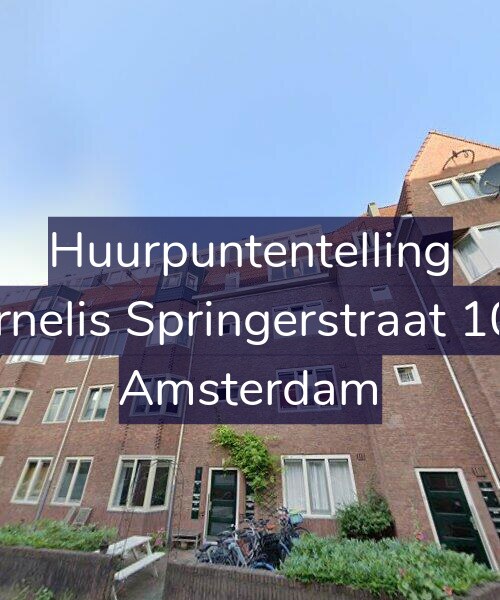 Foto gevel Huurpuntentelling voor Cornelis Springerstraat 10-1, Amsterdam