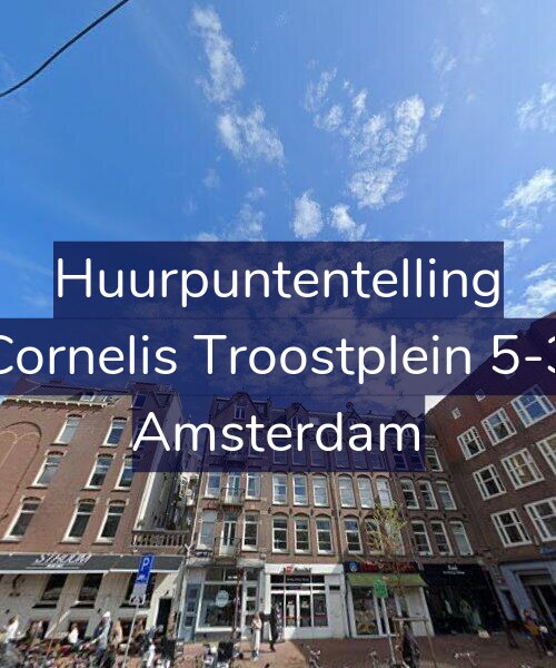 Foto gevel Huurpuntentelling voor Cornelis Troostplein 5-3, Amsterdam