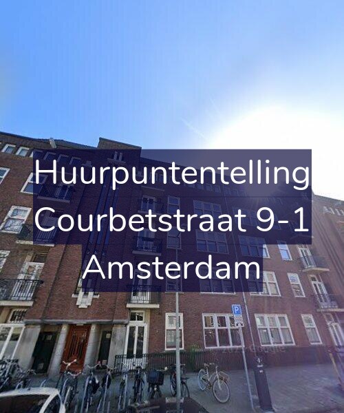 Foto gevel Huurpuntentelling voor Courbetstraat 9-1, Amsterdam