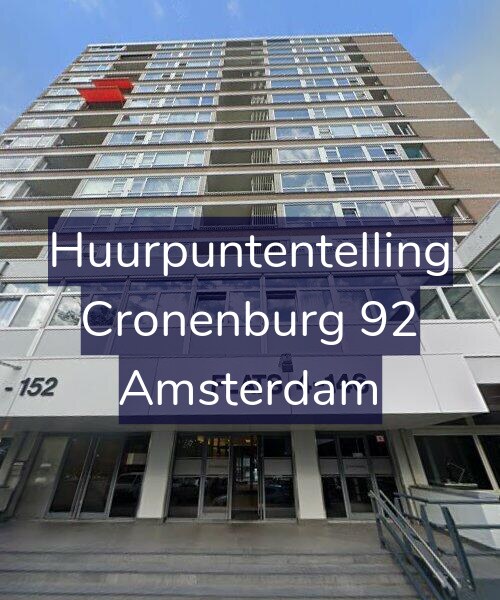 Foto gevel Huurpuntentelling voor Cronenburg 92, Amsterdam