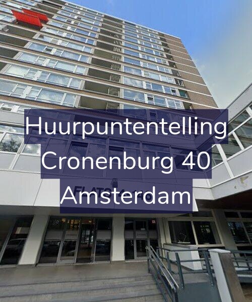 Foto gevel Huurpuntentelling voor Cronenburg 40, Amsterdam