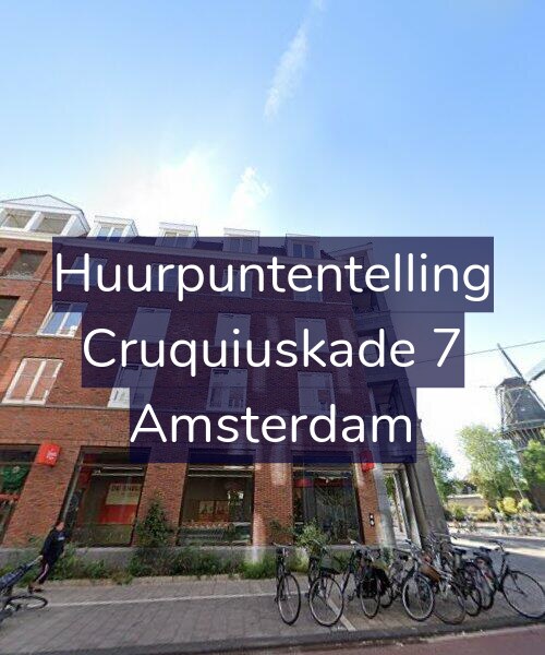 Foto gevel Huurpuntentelling voor Cruquiuskade 7, Amsterdam