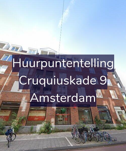 Foto gevel Huurpuntentelling voor Cruquiuskade 9, Amsterdam