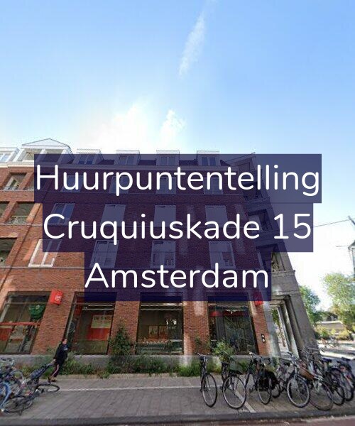 Foto gevel Huurpuntentelling voor Cruquiuskade 15, Amsterdam