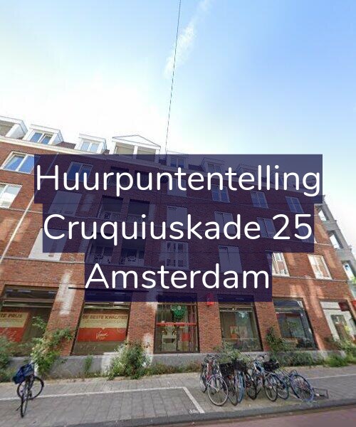 Foto gevel Huurpuntentelling voor Cruquiuskade 25, Amsterdam