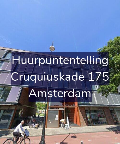 Foto gevel Huurpuntentelling voor Cruquiuskade 175, Amsterdam