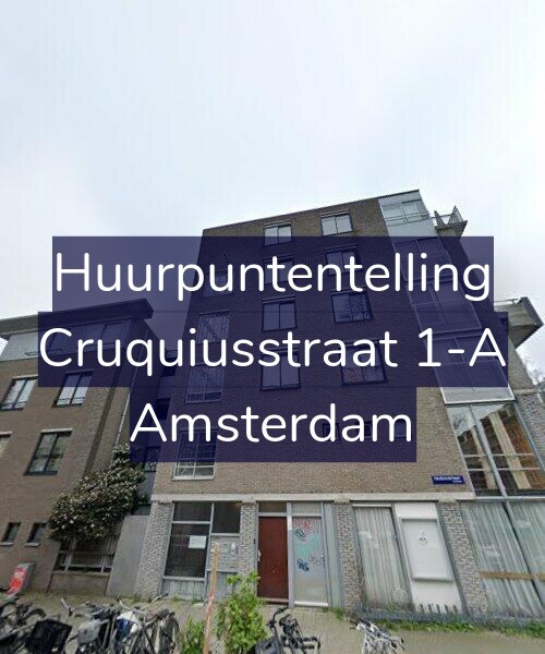 Foto gevel Huurpuntentelling voor Cruquiusstraat 1-A, Amsterdam