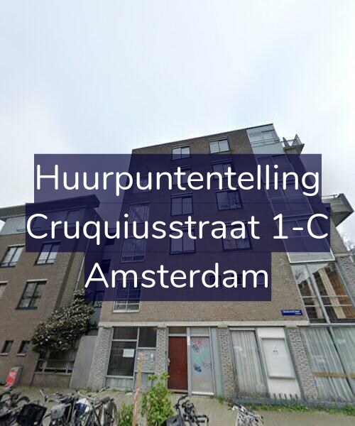 Foto gevel Huurpuntentelling voor Cruquiusstraat 1-C, Amsterdam
