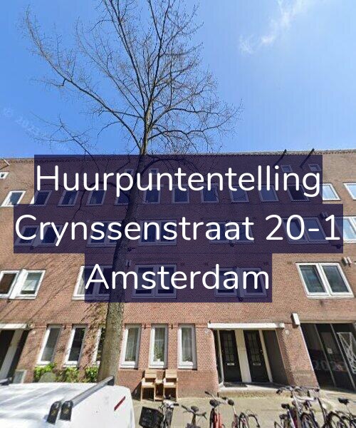 Foto gevel Huurpuntentelling voor Crynssenstraat 20-1, Amsterdam