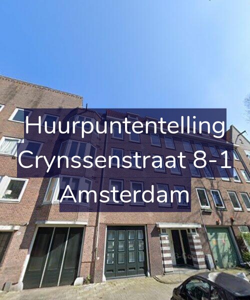 Foto gevel Huurpuntentelling voor Crynssenstraat 8-1, Amsterdam