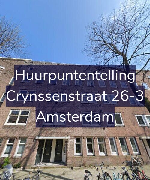 Foto gevel Huurpuntentelling voor Crynssenstraat 26-3, Amsterdam