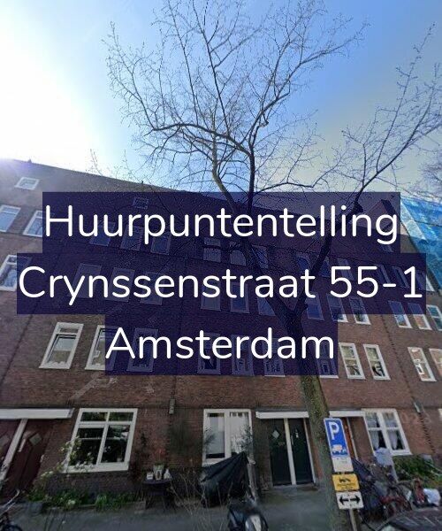 Foto gevel Huurpuntentelling voor Crynssenstraat 55-1, Amsterdam
