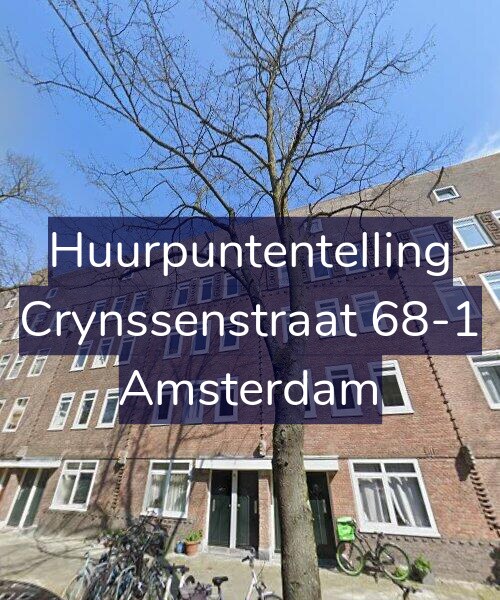 Foto gevel Huurpuntentelling voor Crynssenstraat 68-1, Amsterdam