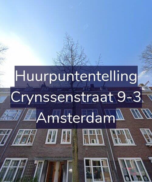 Foto gevel Huurpuntentelling voor Crynssenstraat 9-3, Amsterdam