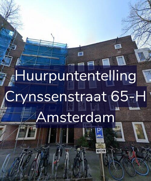 Foto gevel Huurpuntentelling voor Crynssenstraat 65-H, Amsterdam