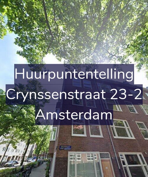 Foto gevel Huurpuntentelling voor Crynssenstraat 23-2, Amsterdam