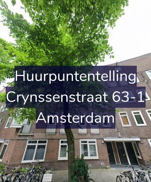 Foto gevel Huurpuntentelling voor Crynssenstraat 63-1, Amsterdam