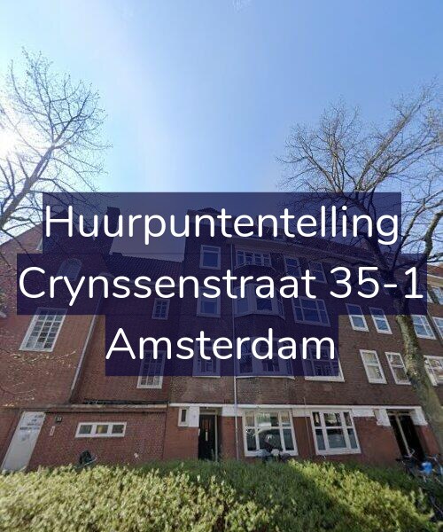 Foto gevel Huurpuntentelling voor Crynssenstraat 35-1, Amsterdam