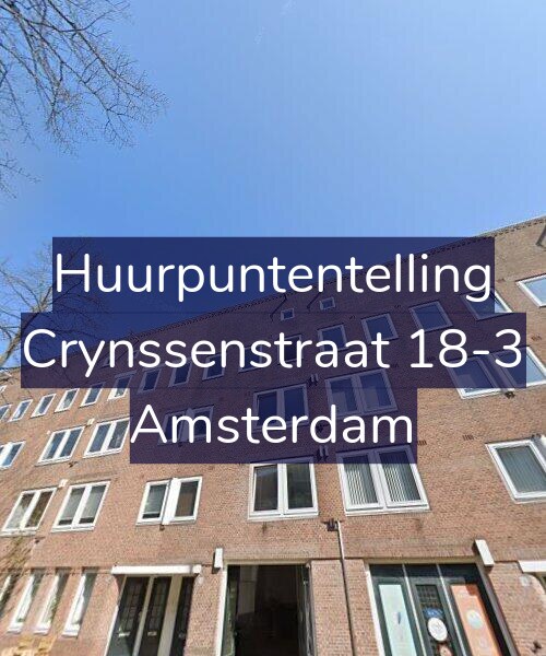 Foto gevel Huurpuntentelling voor Crynssenstraat 18-3, Amsterdam