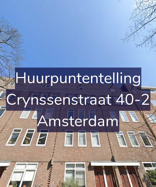 Foto gevel Huurpuntentelling voor Crynssenstraat 40-2, Amsterdam