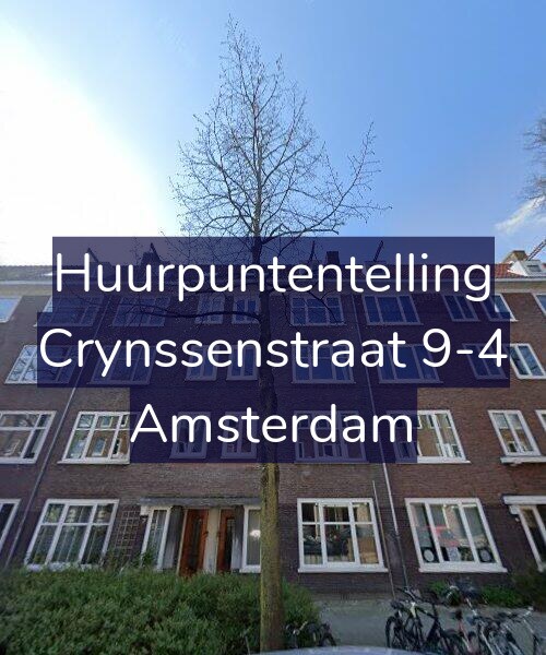 Foto gevel Huurpuntentelling voor Crynssenstraat 9-4, Amsterdam