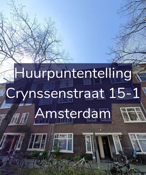 Foto gevel Huurpuntentelling voor Crynssenstraat 15-1, Amsterdam