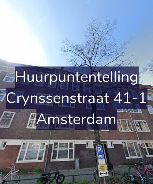 Foto gevel Huurpuntentelling voor Crynssenstraat 41-1, Amsterdam