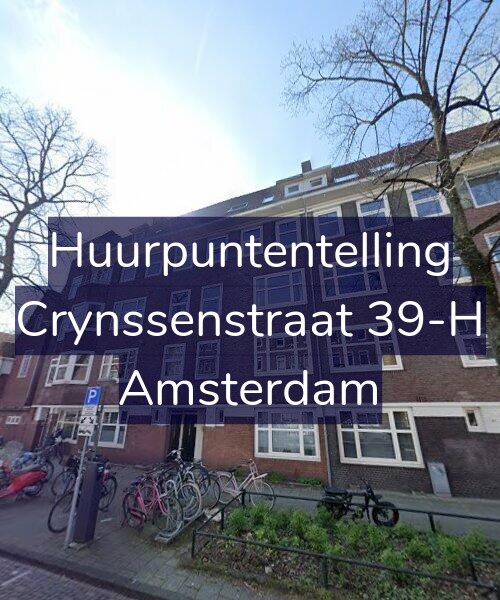 Foto gevel Huurpuntentelling voor Crynssenstraat 39-H, Amsterdam